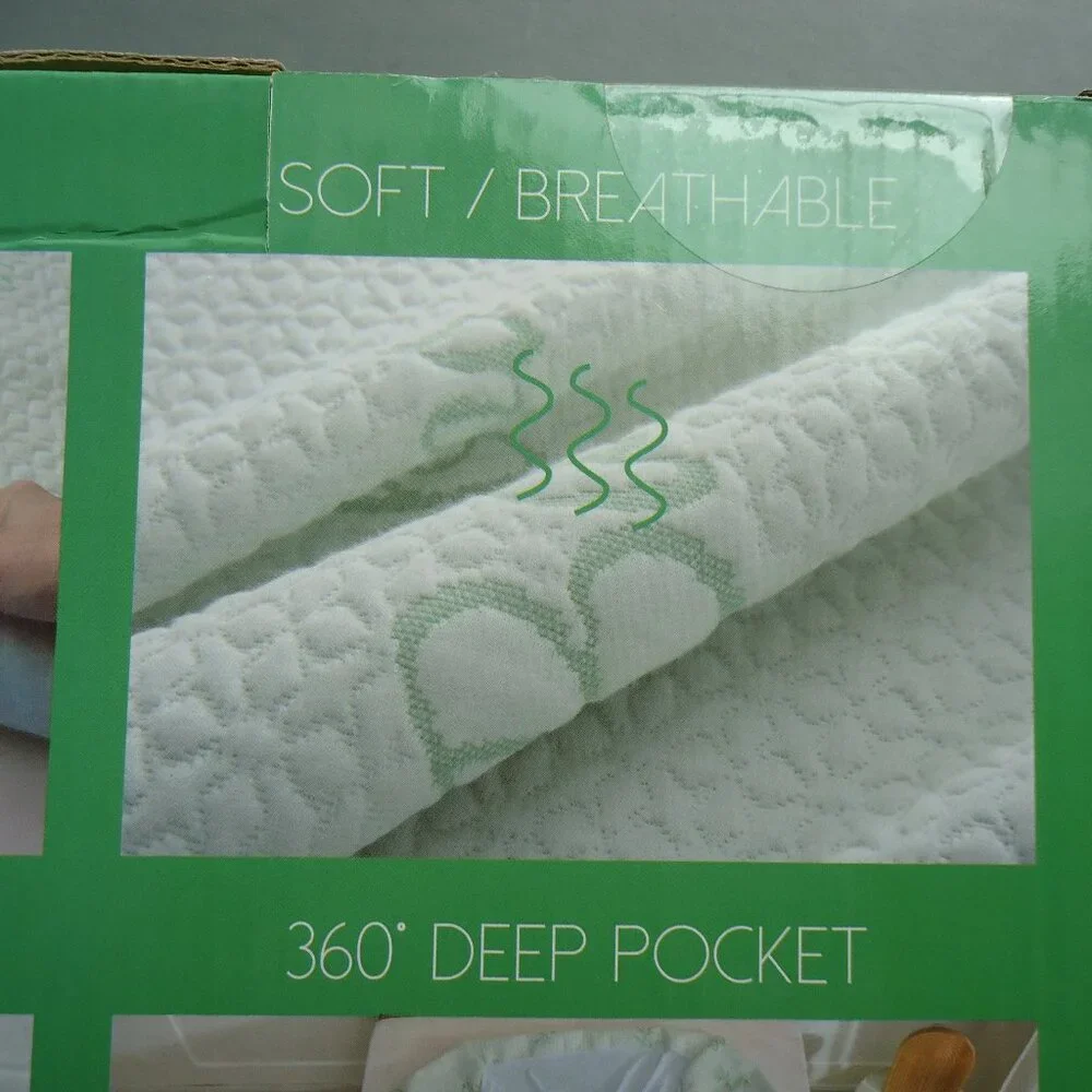 NWOT. GOONIK twin bamboo waterproof mattress protector.